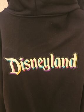 Disneyland Black Hoodie with Colorful Logo